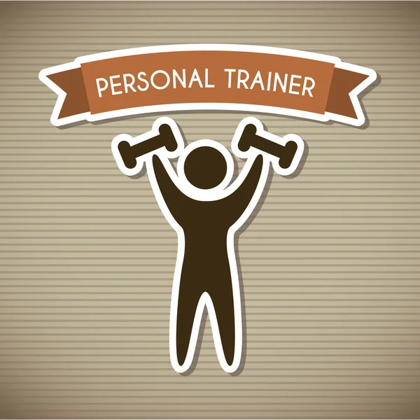 Personal trainer — Vettoriale Stock