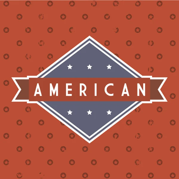 Étiquette américaine — Image vectorielle