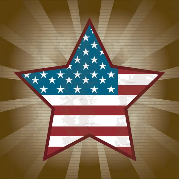 États-Unis star — Image vectorielle