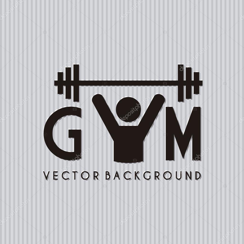 Gym symbol Stock Vector by ©yupiramos 25212505, image size:1024x1024