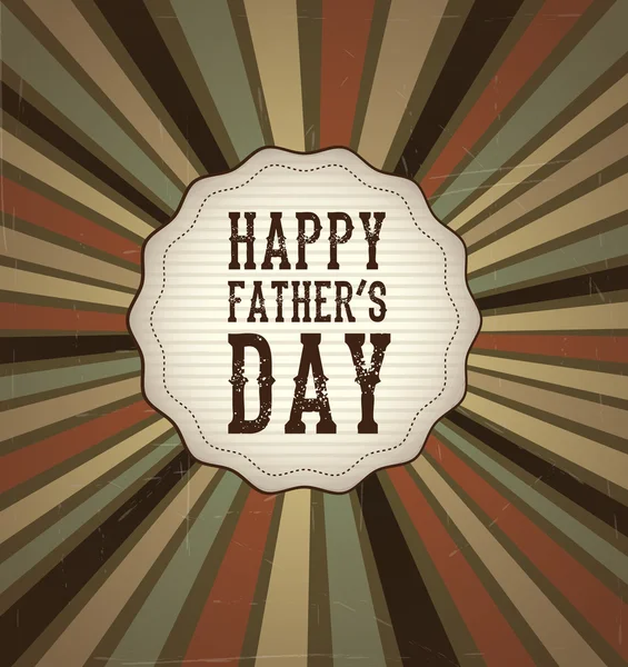День счастливых отцов — стоковый вектор