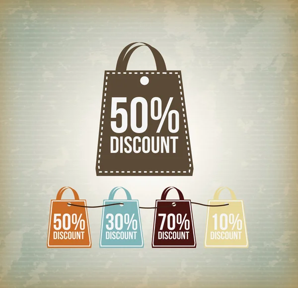 Bag discount — Stock Vector