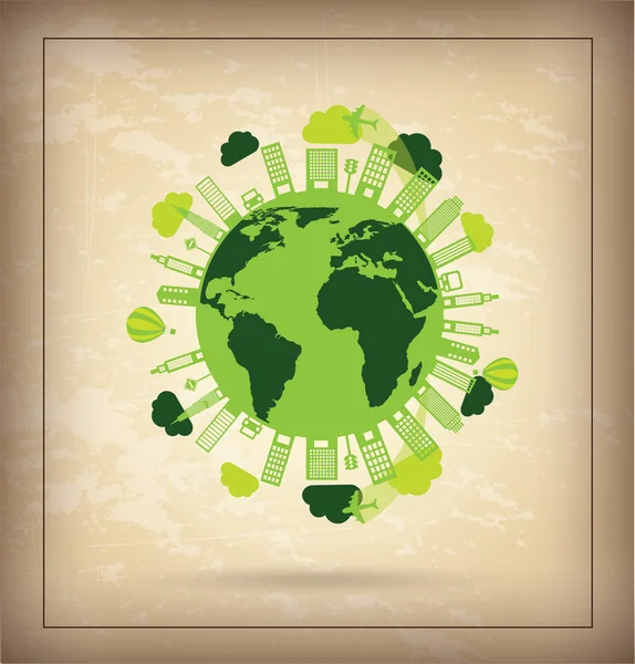 Zelený svět — Stockový vektor