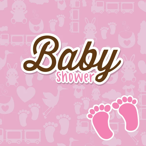 Kaart van de baby — Stockvector