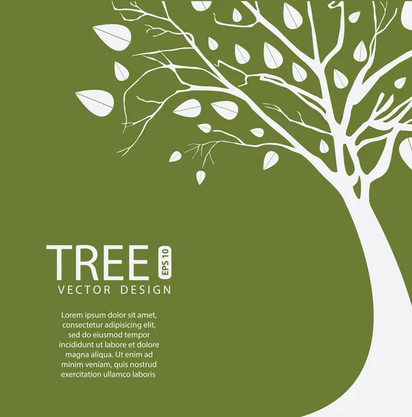 Conception vectorielle des arbres — Image vectorielle