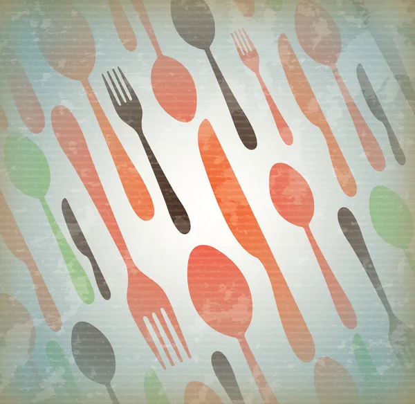 餐具和餐具 — 图库矢量图片