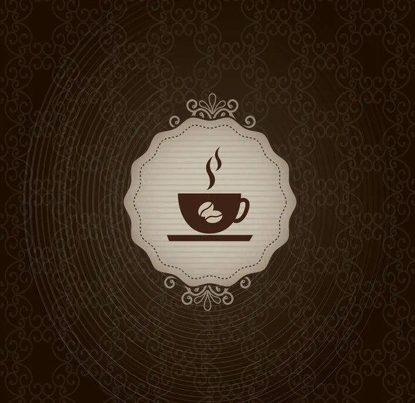 Kaffeerahmen — Stockvektor