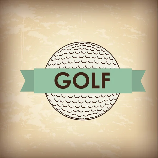 Pelota de golf — Vector de stock
