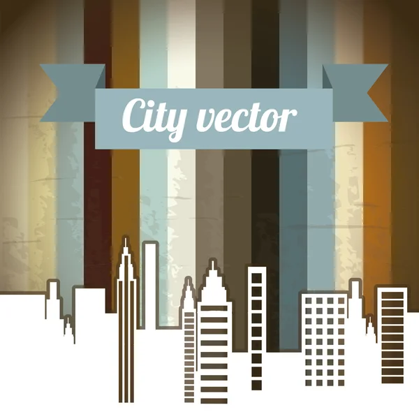 Město vektor — Stockový vektor