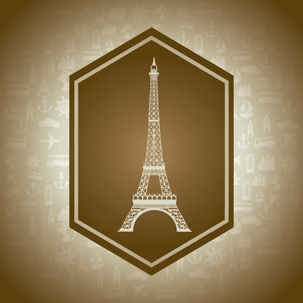 Torre Eiffel — Vetor de Stock