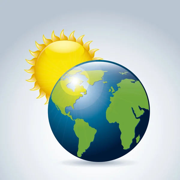 Солнечный мир — стоковый вектор