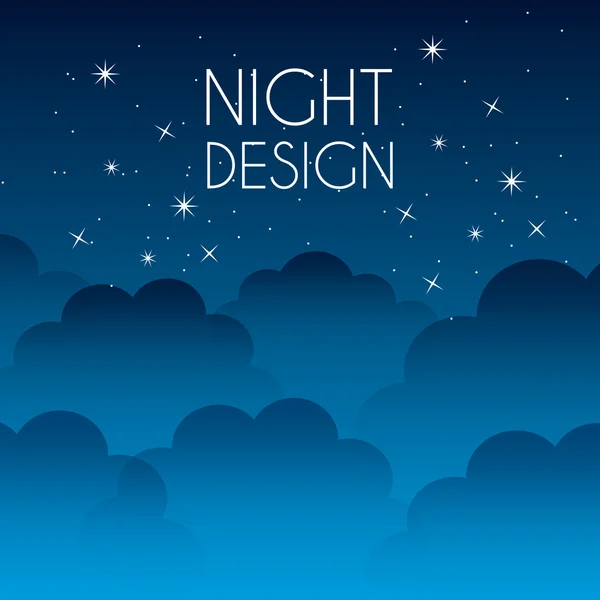 Nachtdesign — Stockvektor
