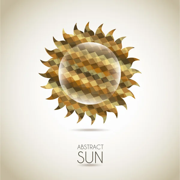 Sol abstracto — Archivo Imágenes Vectoriales