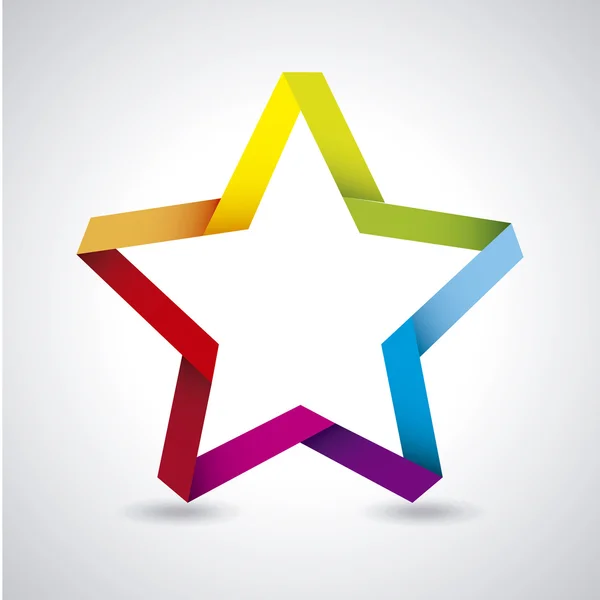 Estrela colorida — Vetor de Stock