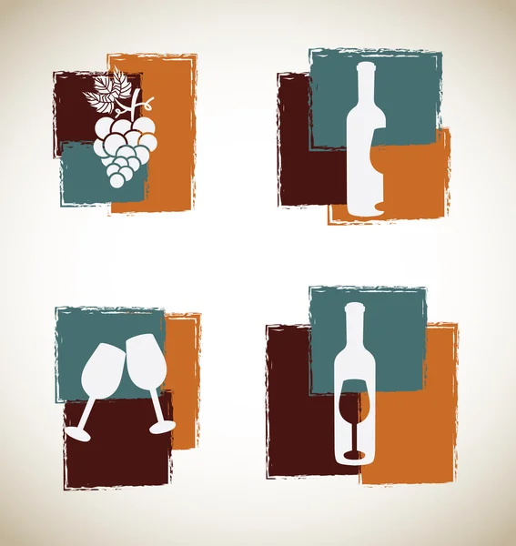 Víno umění — Stockový vektor