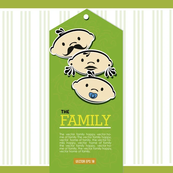 The family border — Stock Vector