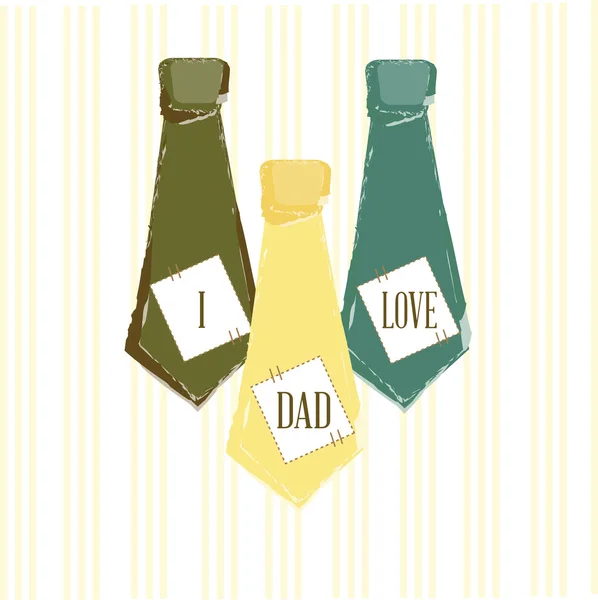 Krawatten-Vatertag — Stockvektor
