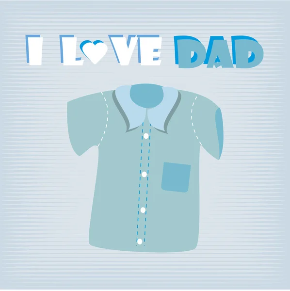 Ich liebe dad shirt — Stockvektor