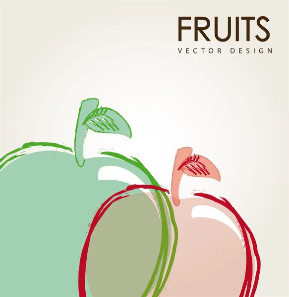 Diseño de frutas — Archivo Imágenes Vectoriales