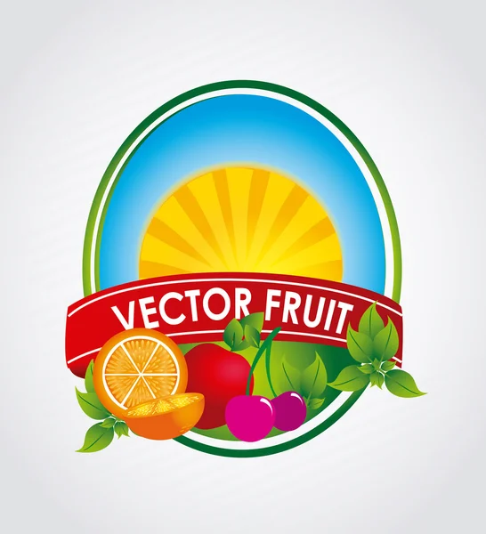 Icono de fruta — Vector de stock