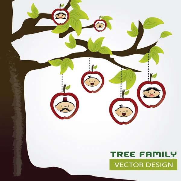 ต้นไม้ครอบครัว — ภาพเวกเตอร์สต็อก