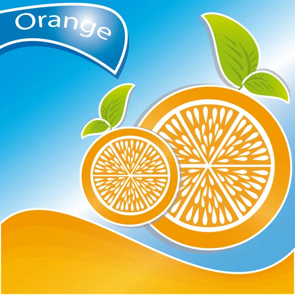 オレンジ柑橘類 — ストックベクタ