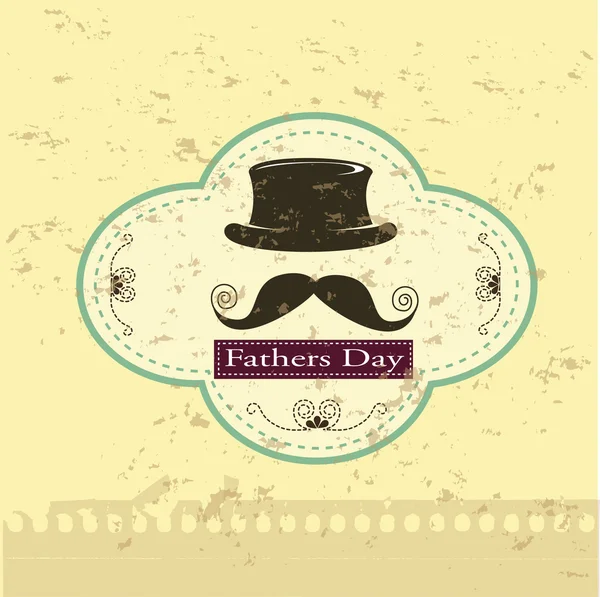 Fathers day vintage — Stock Vector