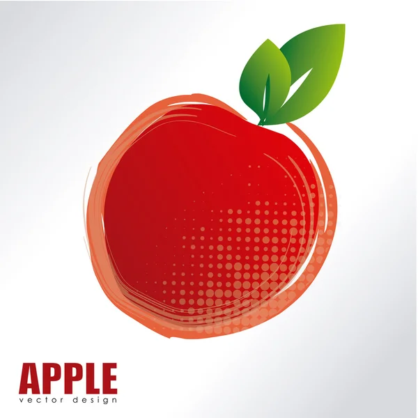 Icône pomme — Image vectorielle