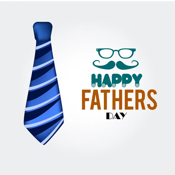 Tie happy fathers day — Stock Vector