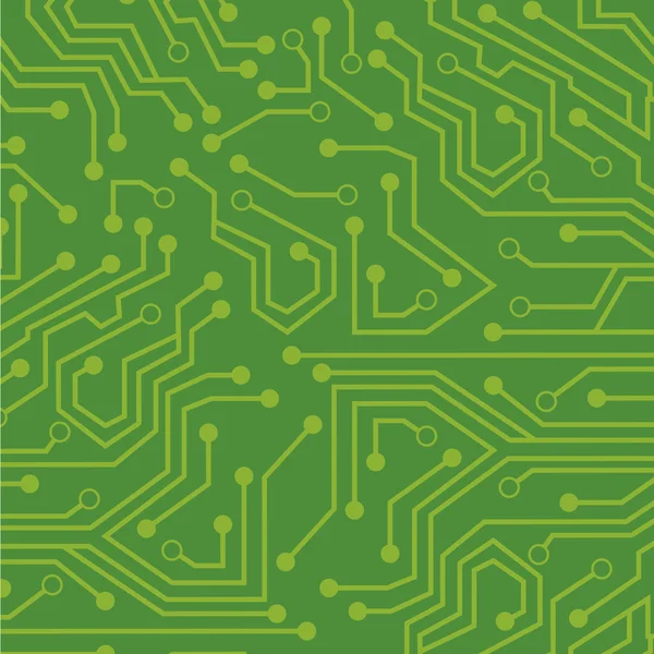 Groene circuit — Stockvector
