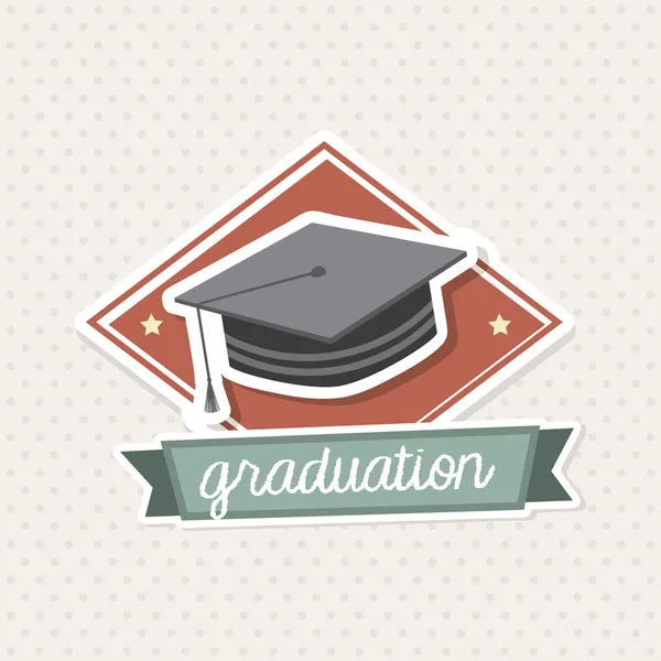 Graduation icon — Stock Vector