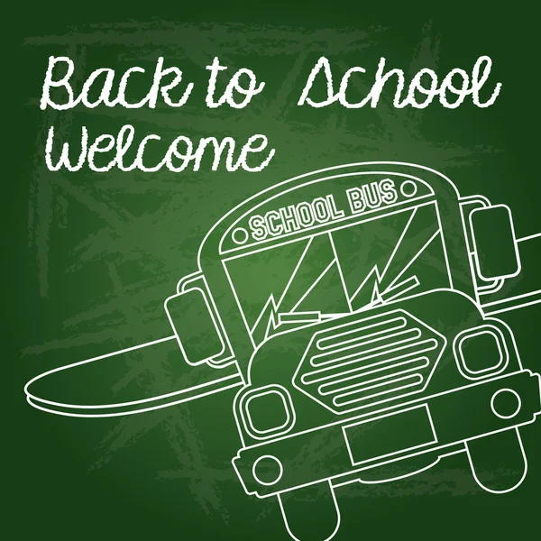 Back to school welcome — Stock Vector