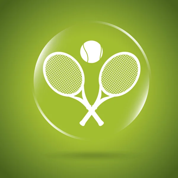 Tennis icon bubble — Stock Vector