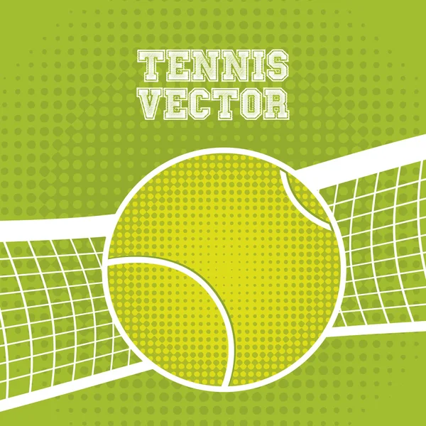 Conception balle de tennis — Image vectorielle