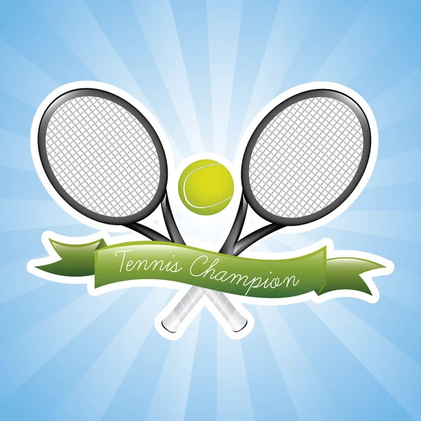 テニスのチャンピオン — ストックベクタ