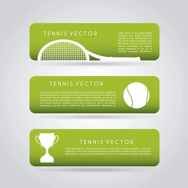 Tennis infographics — Stock Vector