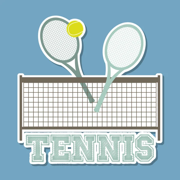 Blauwe tennis — Stockvector