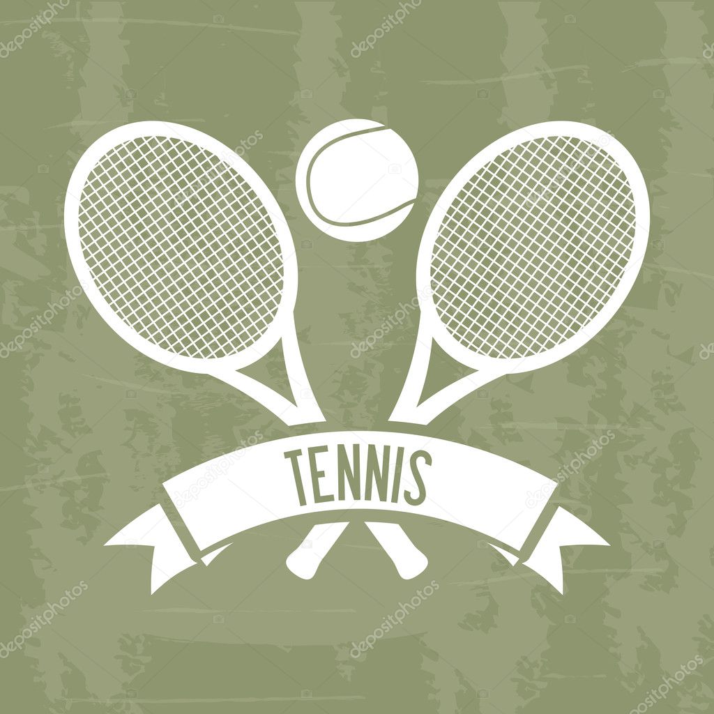 tennis design grunge