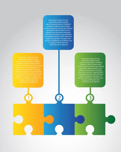 Infographics puzzle — Stock Vector