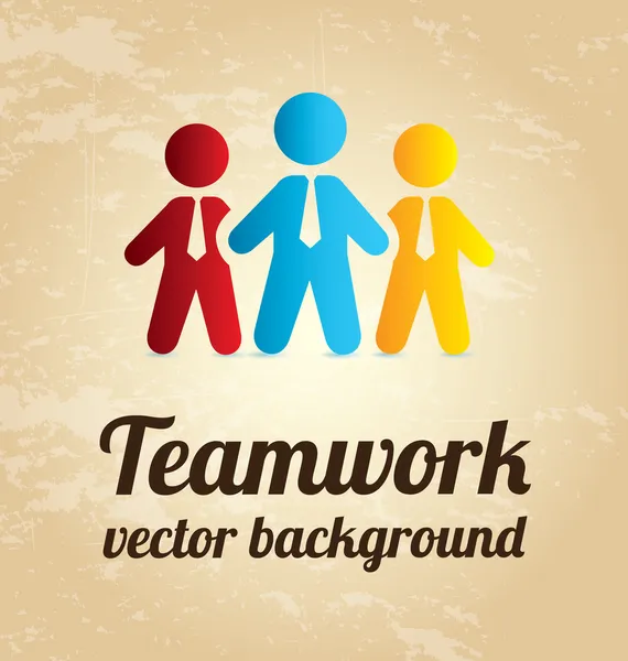 Office teamwerk — Stockvector