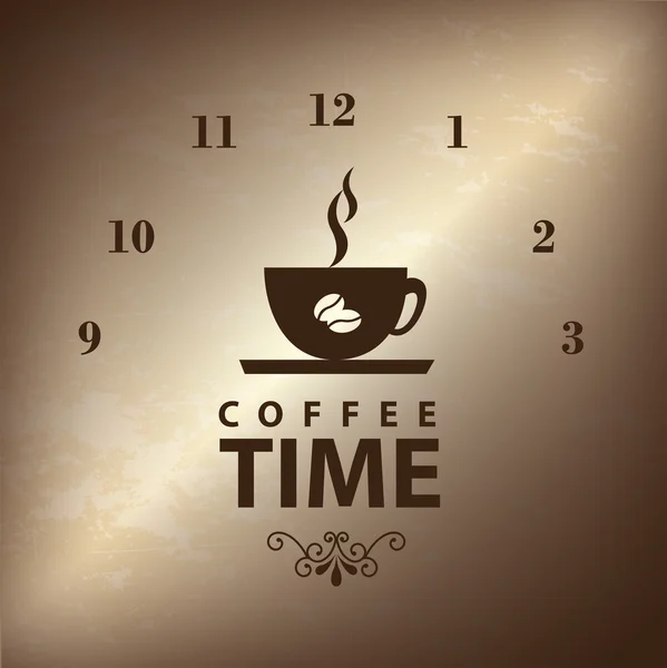 Hora del café — Vector de stock