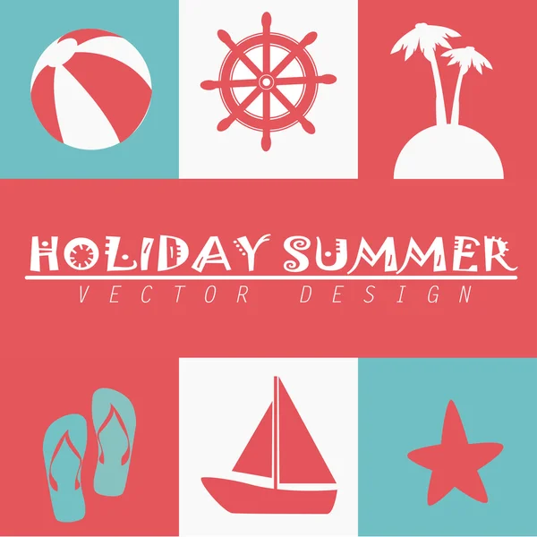 Holiday summer — Stock Vector