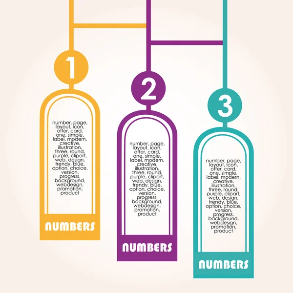 Desenho de números —  Vetores de Stock