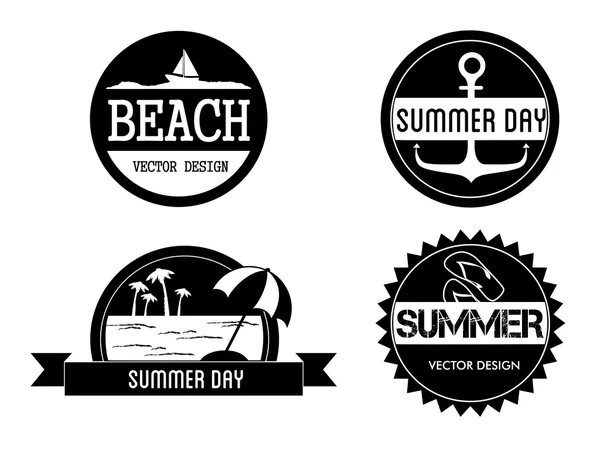 Selos verão — Vetor de Stock