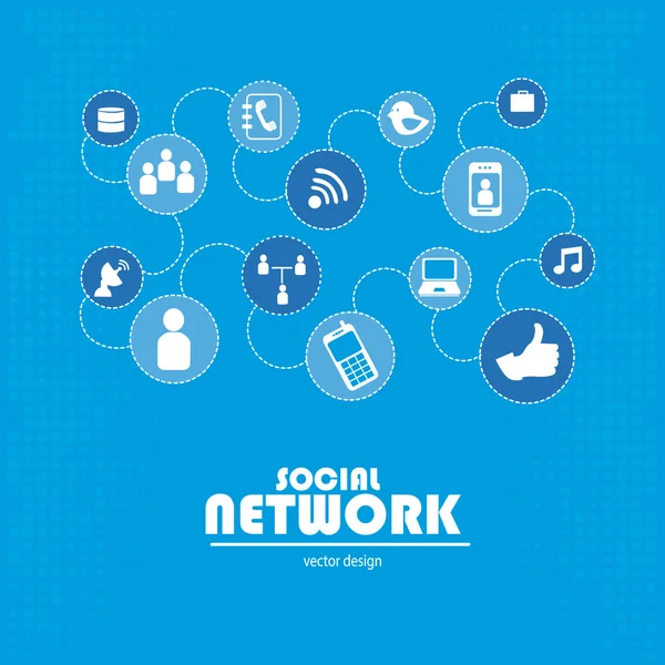 Social network — Stock Vector