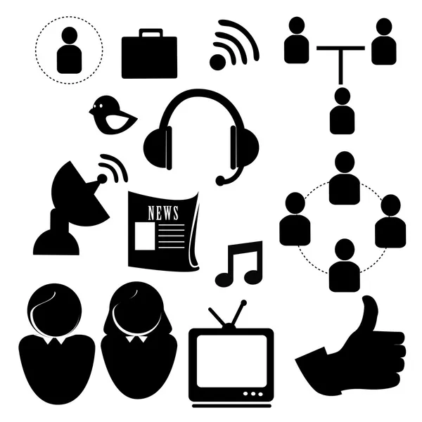 Technologische pictogrammen — Stockvector