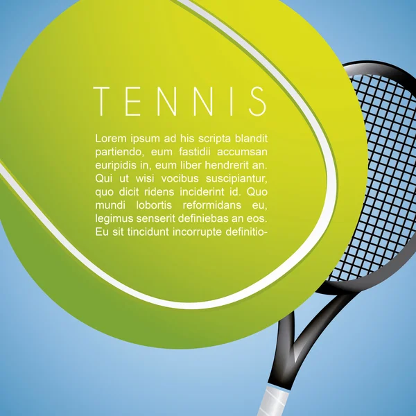 Tennis-Design — Stockvektor