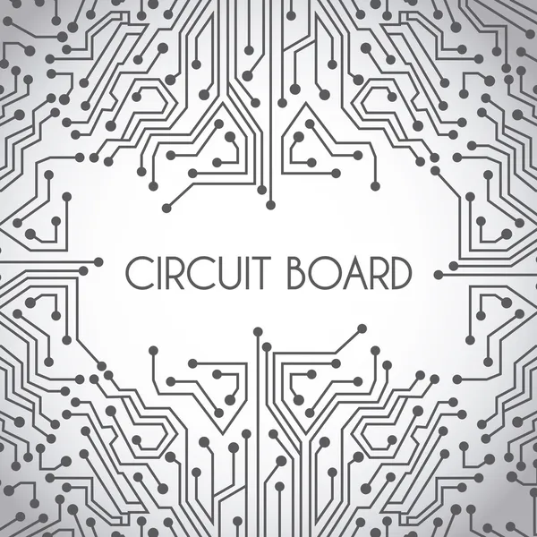 Diseño de placa de circuito — Vector de stock
