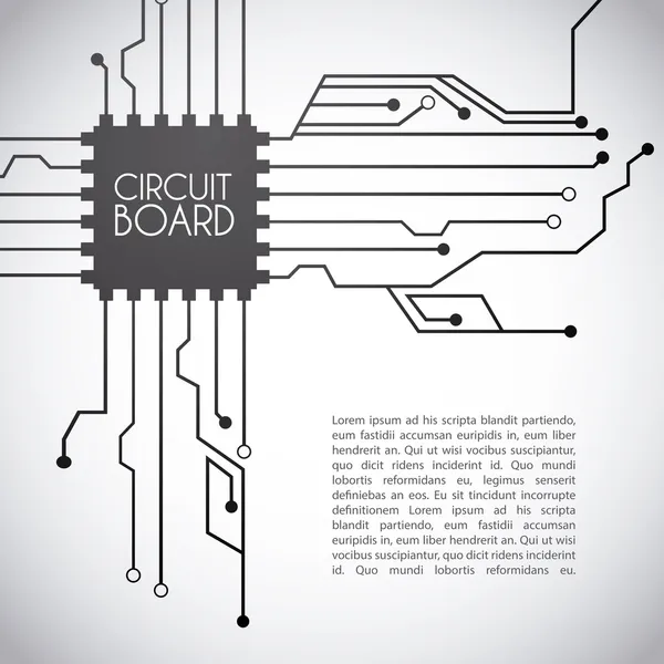 Projeto da placa de circuito — Vetor de Stock