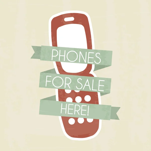 Telefoons te koop — Stockvector